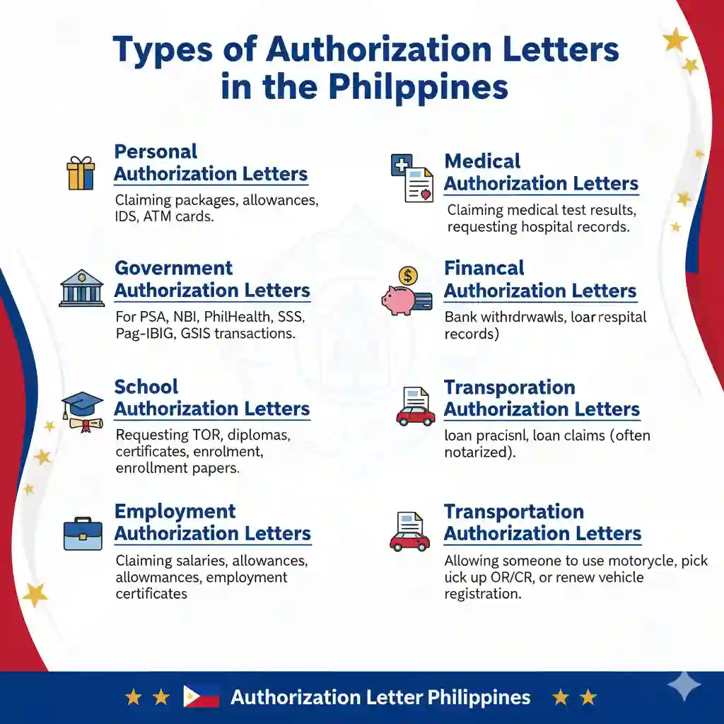 Types of Authorization Letters