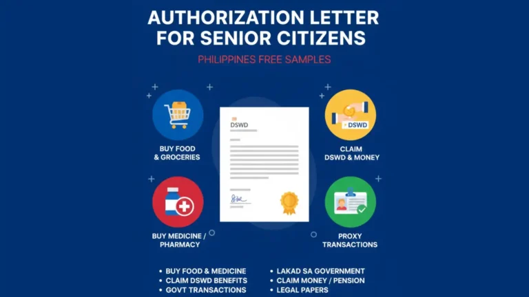 Authorization Letter for Senior Citizens