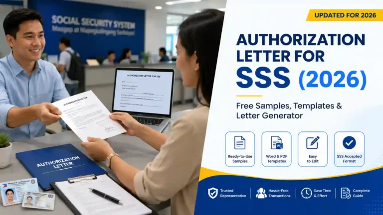 Authorization Letter for SSS